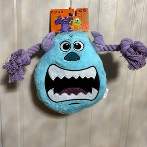 Disney Pixar Monsters Inc. “ Zully ” Soft Plush  Interactive Rope Dog Toy